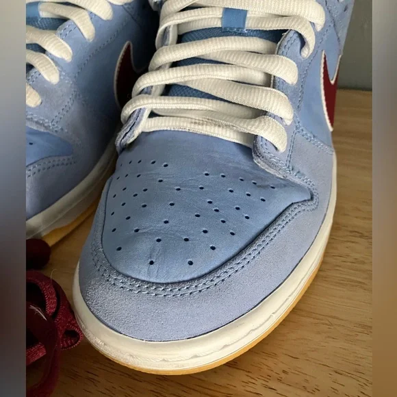 RARE Nike Dunk Low Premium SB Philadelphia Phillies Sneakers Philly Shoes - Picture 3 of 16